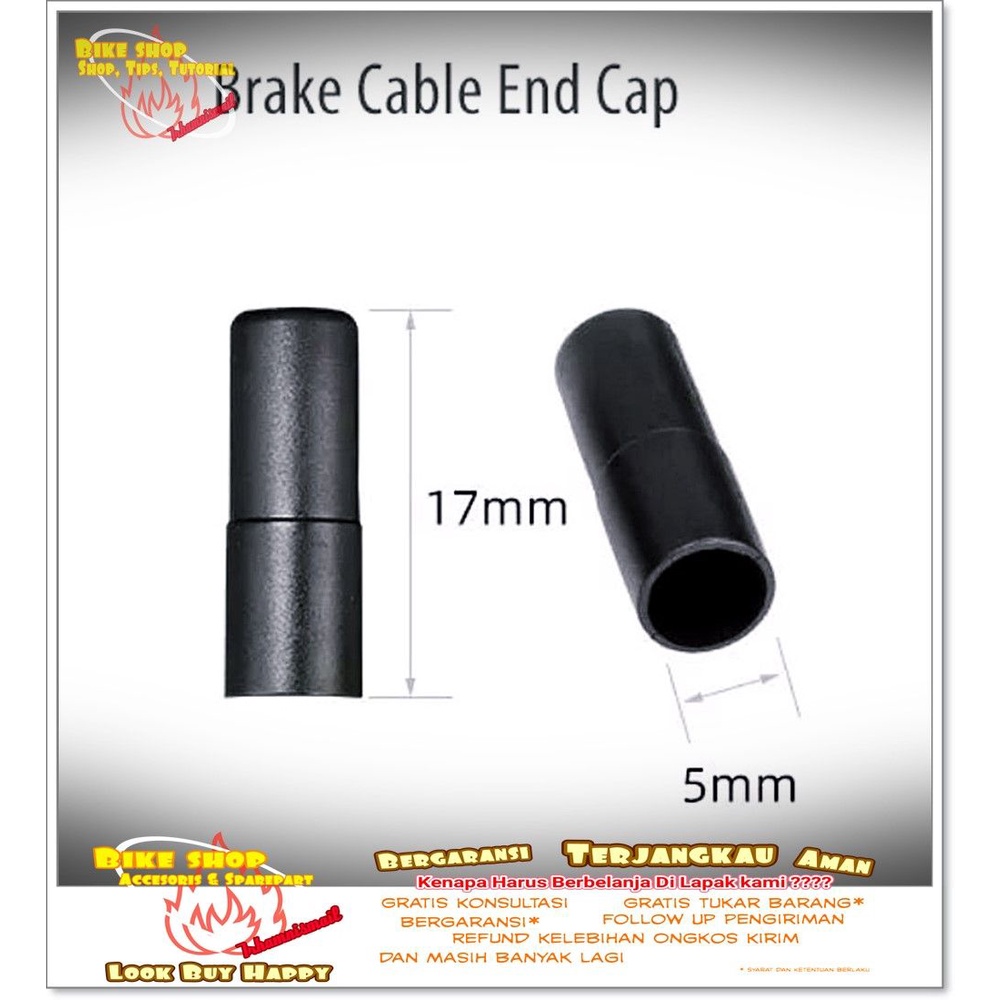 END CAP OUTER CABLE สําหรับเบรค 5 มม.5 มม. BRAKE CABLE END CAP MTB BMX จักรยาน