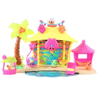 Shopkins บ้านตุ๊กตาเอลฟ์ ชายหาดจําลอง ขนาดเล็ก ของเล่นสําหรับเด็ก