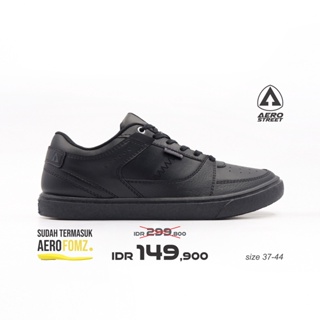 [นําเข้า] 37-44 Hoops Low All Black - รองเท้าผ้าใบลําลอง