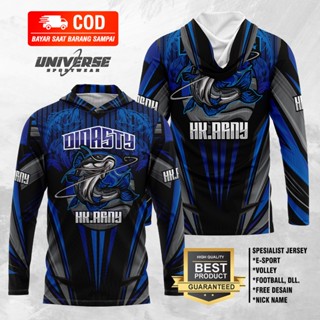 เสื้อเจอร์ซีย์ สีแดง สีดํา สําหรับตกปลา