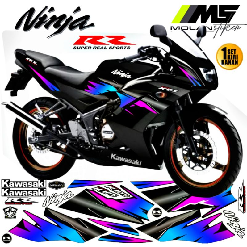 KAWASAKI UNGU Decal สติกเกอร์ Striping Variation Ninja RR ใหม่ 150 2Tak 2012-2017 Ninja RR Special E