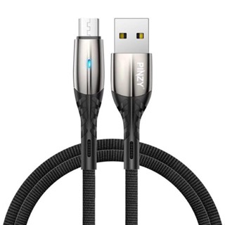 รับประกันคุณภาพพรีเมี่ยม PINZY micro usb V11 Qc 3.0 สายเคเบิลข้อมูล