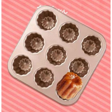 Canele 9 CUP GOLD PAN / CANELE 9 CUP GOLD PAN / กระทะเค้ก