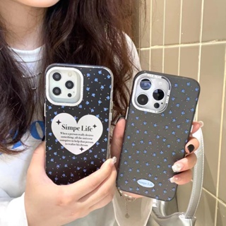 เคสโทรศัพท์มือถือ ลายหัวใจ สีดํา สําหรับ iPhone 11 12 12Pro 12promax 13 13pro 13promax 14 14pro 14promax