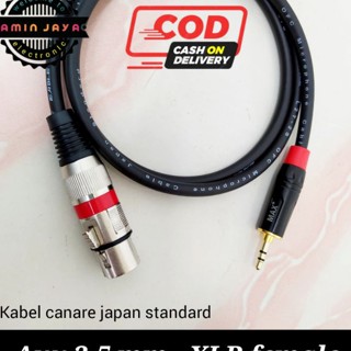 แจ็ค xlr ตัวเมีย เป็นแจ็คเสียง 3.5 พลัส 2 เมตร สายเคเบิล canare