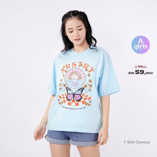  เสื้อยืด โอเวอร์ไซซ์ ลาย Bella Baby Blue Kaos 1B000