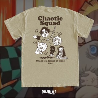 เสื้อยืด พิมพ์ลายอนิเมะ Kuruu Chaotic Squad