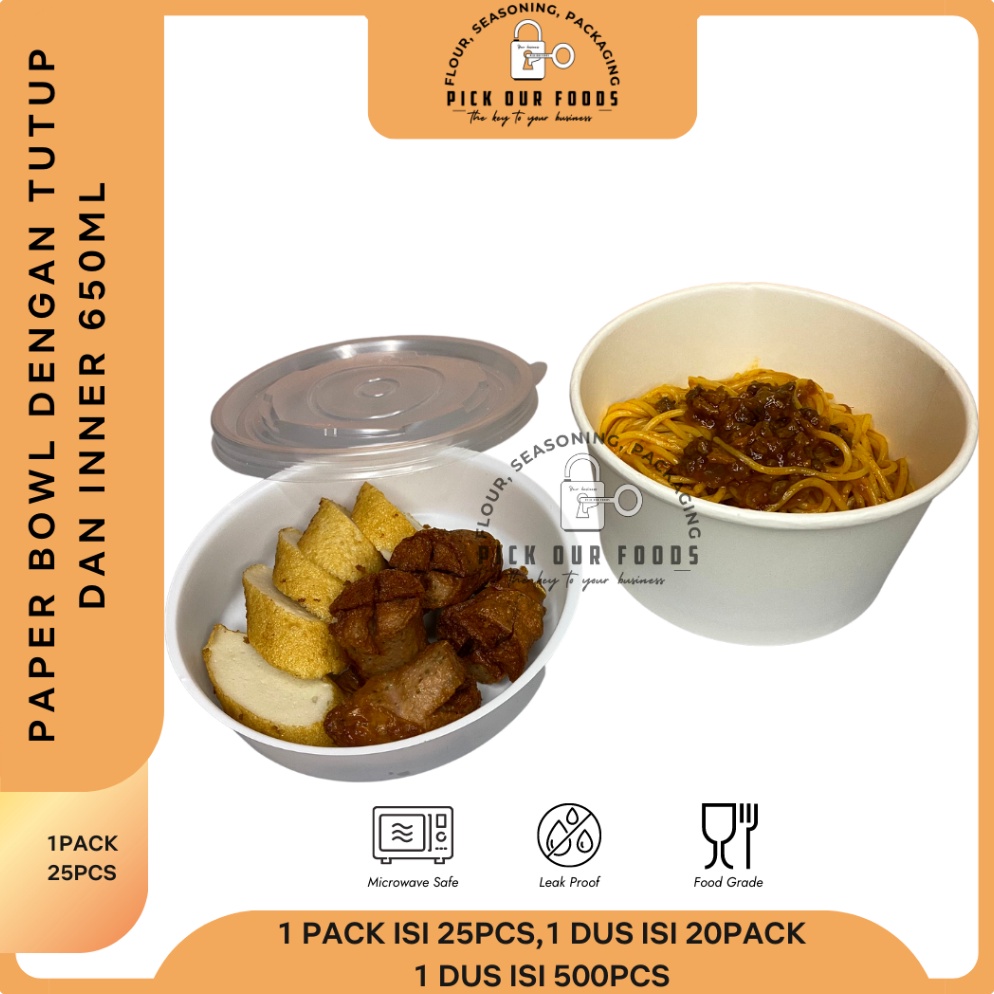 LATEST TREND PACKAGE ชามกระดาษ + ถาดด้านใน ชามกระดาษ / ถาดด้านใน 650ml หรือ 800ml