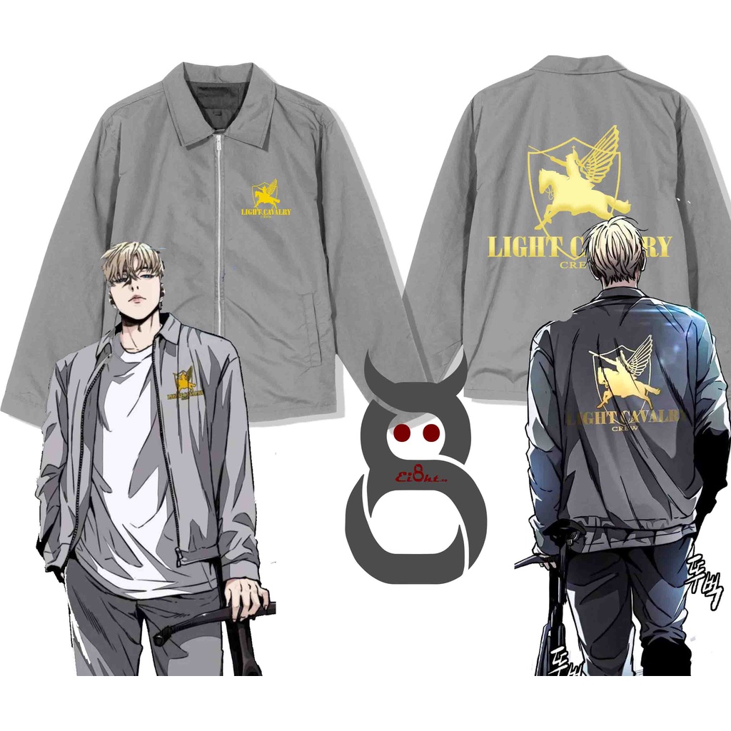 Owen Knight LIGHT CAVALRY Crew Wind Breaker เสื้อแจ็คเก็ตชุด Manhwa