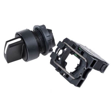 สวิตช์เลือกพลาสติก Schneider 2 ตําแหน่งดั้งเดิมวางการรับประกัน Xb5Ad21