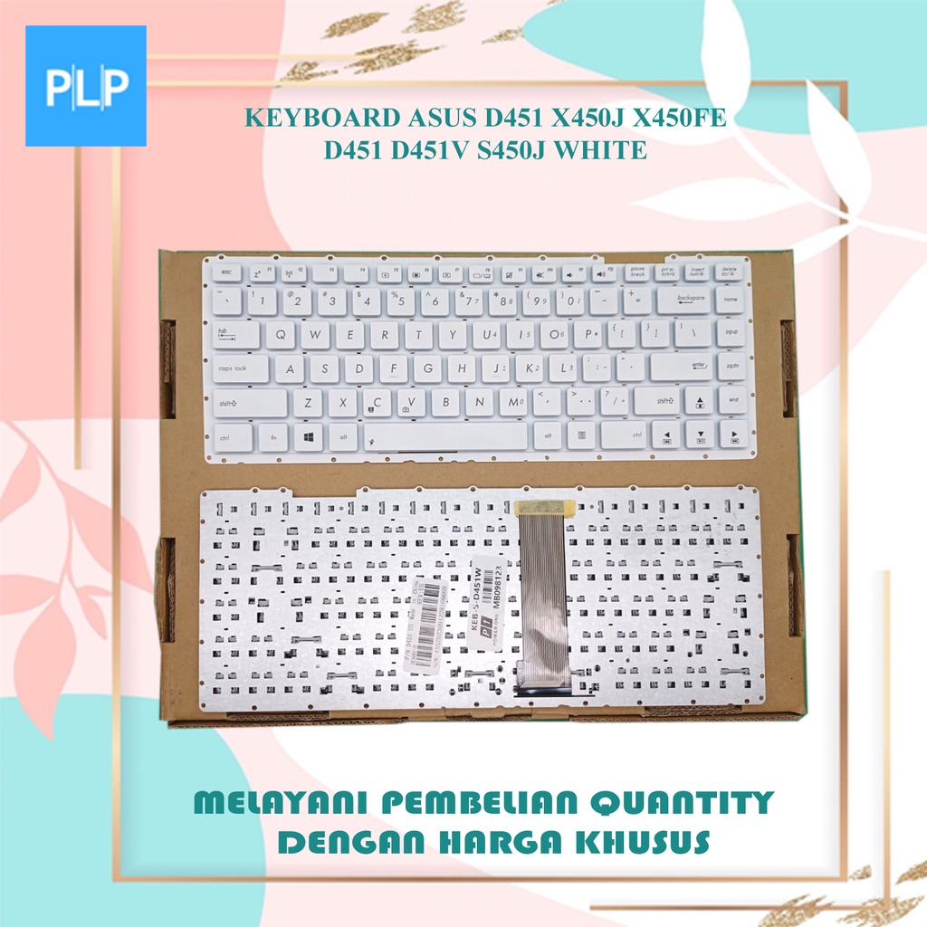 Asus D451 X450J X450FE D451 D451V S450J คีย์บอร์ดสีขาว