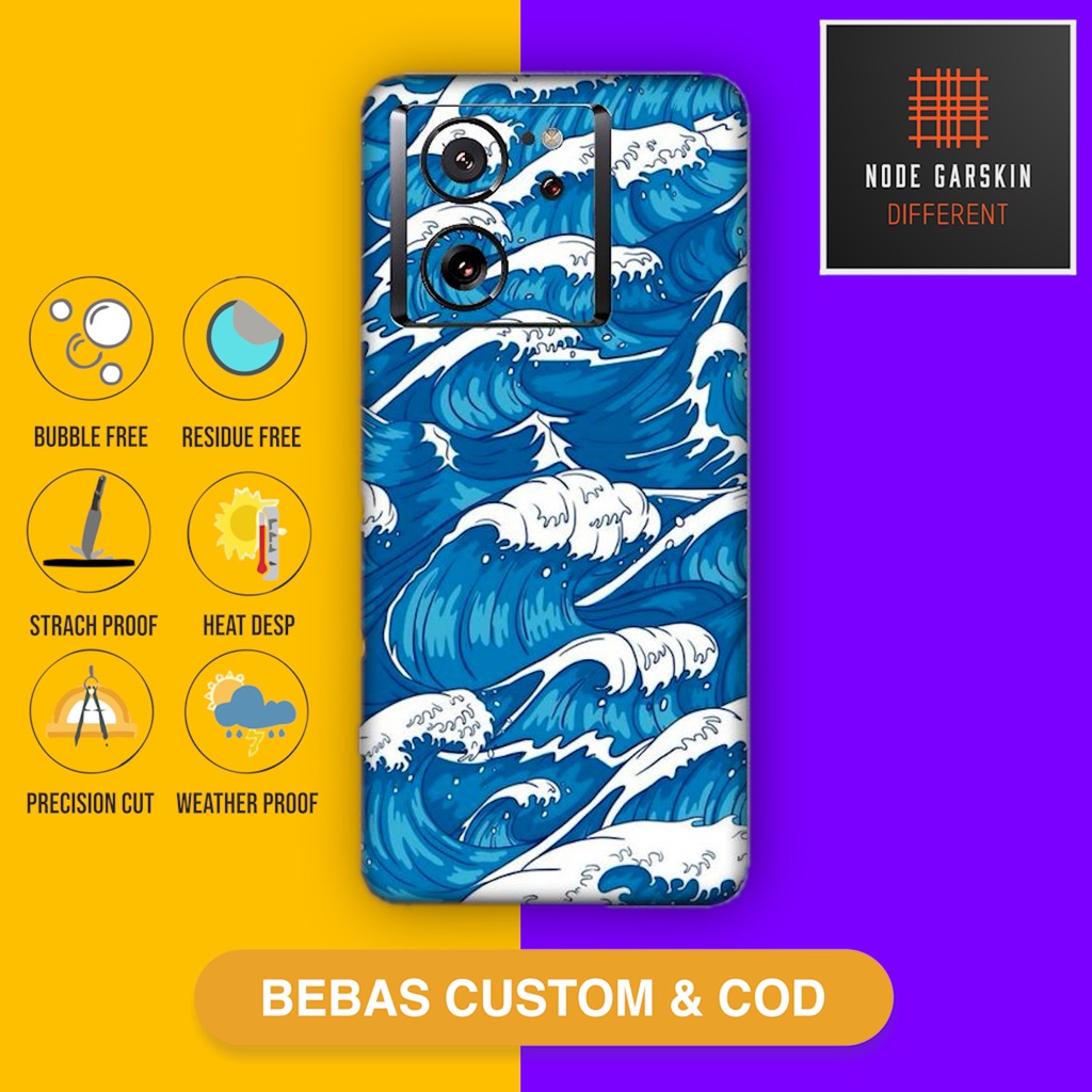 Garskin Skin Xiaomi 13T Mi 13T Fullbody หรือ Backonly wave1 - ตัวป้องกันไวนิล