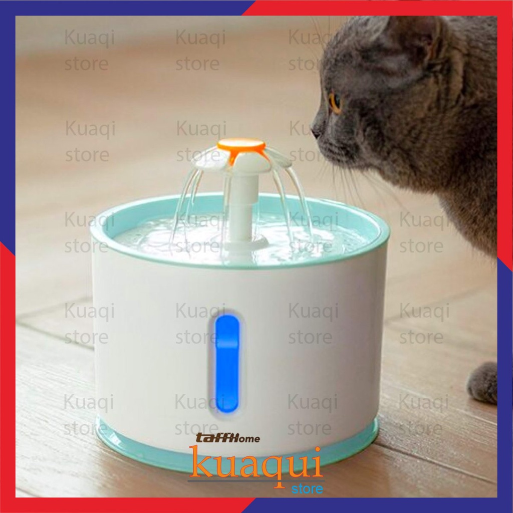 น้ําพุตู้น้ํา 2.4L TaffiHOME ที่วางดื่มสุนัขและแมว DR008