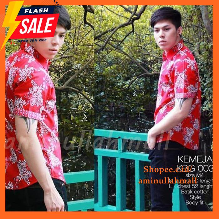 KAMEJA BATIK SHIRT KBG-003 EXCLUSIVE BOUTIQUE QUALITY CASHANCE FRIDAY FRIDAY BATIK FRIDAY GUIDAY GUA