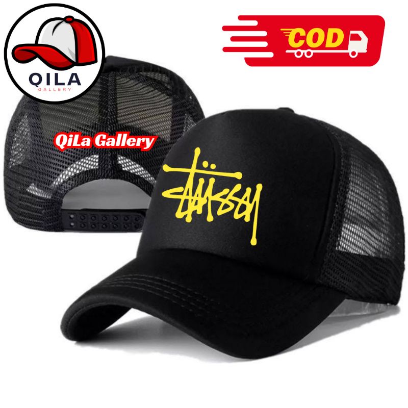 Qila Gallery STUSSY Trucker Hat - STUSSY Logo Distro Hat - STUSSY Premium Hat - Adult Men& 39;s Hat 