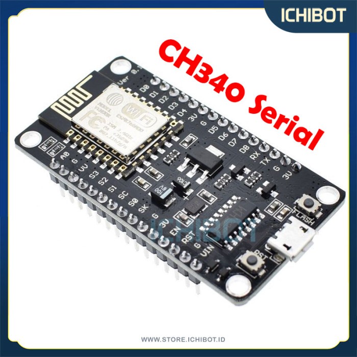 โมดูล IoT Wifi NodeMCU Lua ESP8266 ESP12E V3