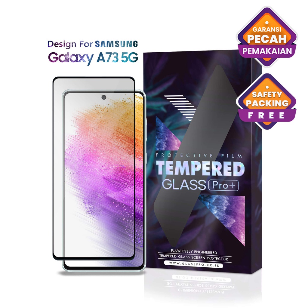 ฟิล์มกระจกนิรภัย Glass Pro Samsung Galaxy A73 5G Full Cover - พรีเมี่ยม