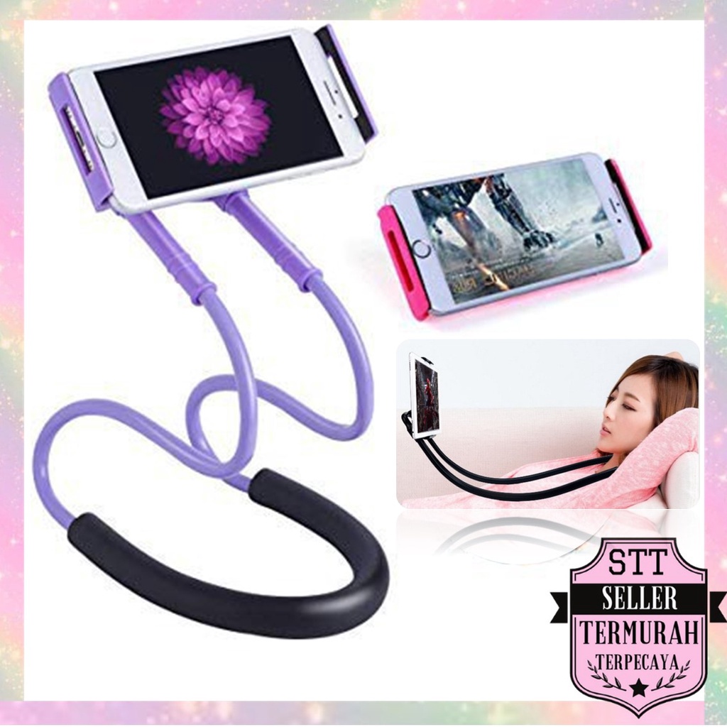 HP STT ที่วางโทรศัพท์แบบคล้องคอและเอว Lazypod แบบยืดหยุ่น คอห้อยขี้เกียจ