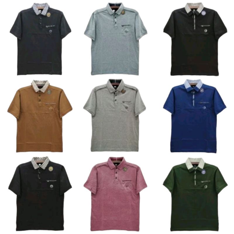 เสื้อยืดคอปกผู้ชาย CRS 91 L XL XXL