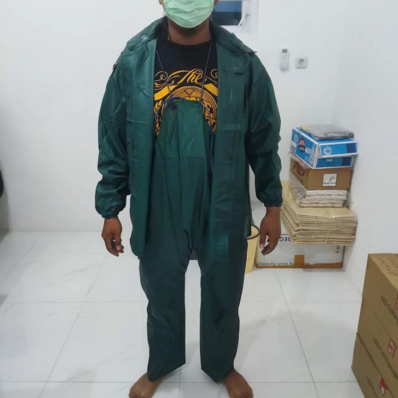 WHALE CAP เสื้อกันฝนแบบเสื้อและกางเกง รุ่น STRAP RUBBER WAIST thumbnail 5