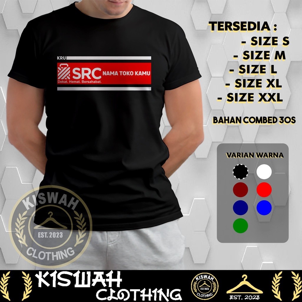 ฟรี KRU SRC Sampoerna เสื้อยืดชุมชนขายปลีกชื่อร้านของคุณเสื้อผ้าบริษัท