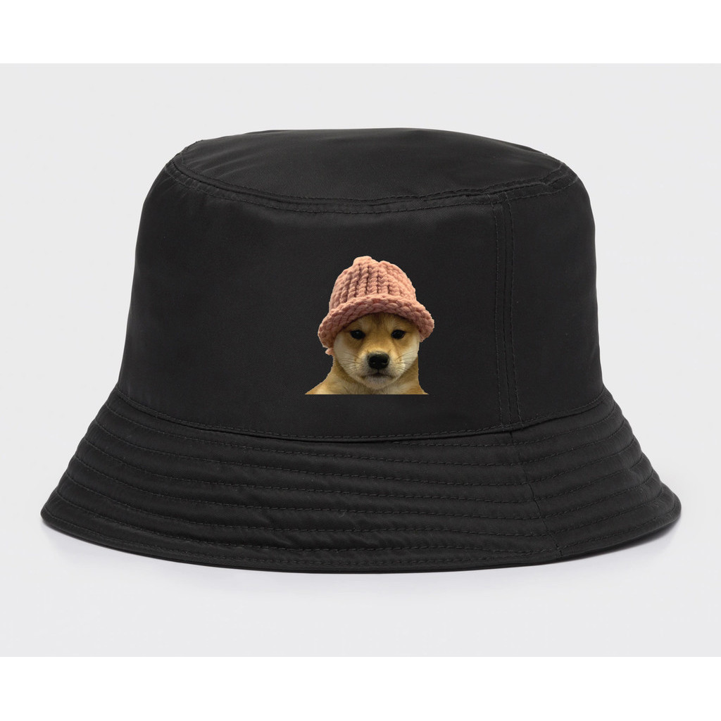Camo Bucket Hat Crypto Meme Coin WIF Dog Wif Hat