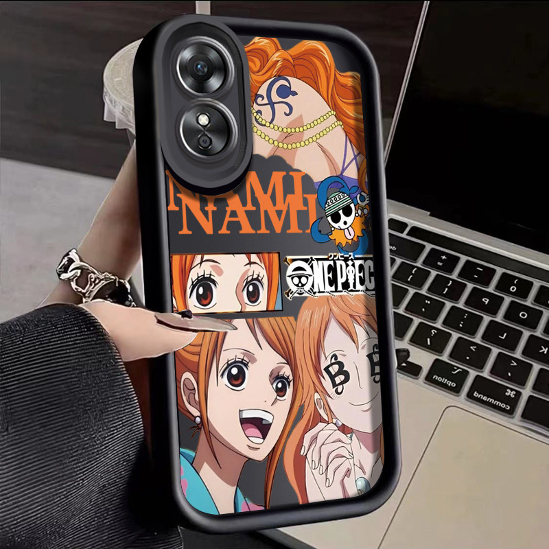 Hp OPPO A17 OPPO A17K Case Nami เคสโทรศัพท์มือถือลายชิ้นเดียวที่สวยงามและลูฟี่เคสป้องกันซิลิโคนเคสนิ