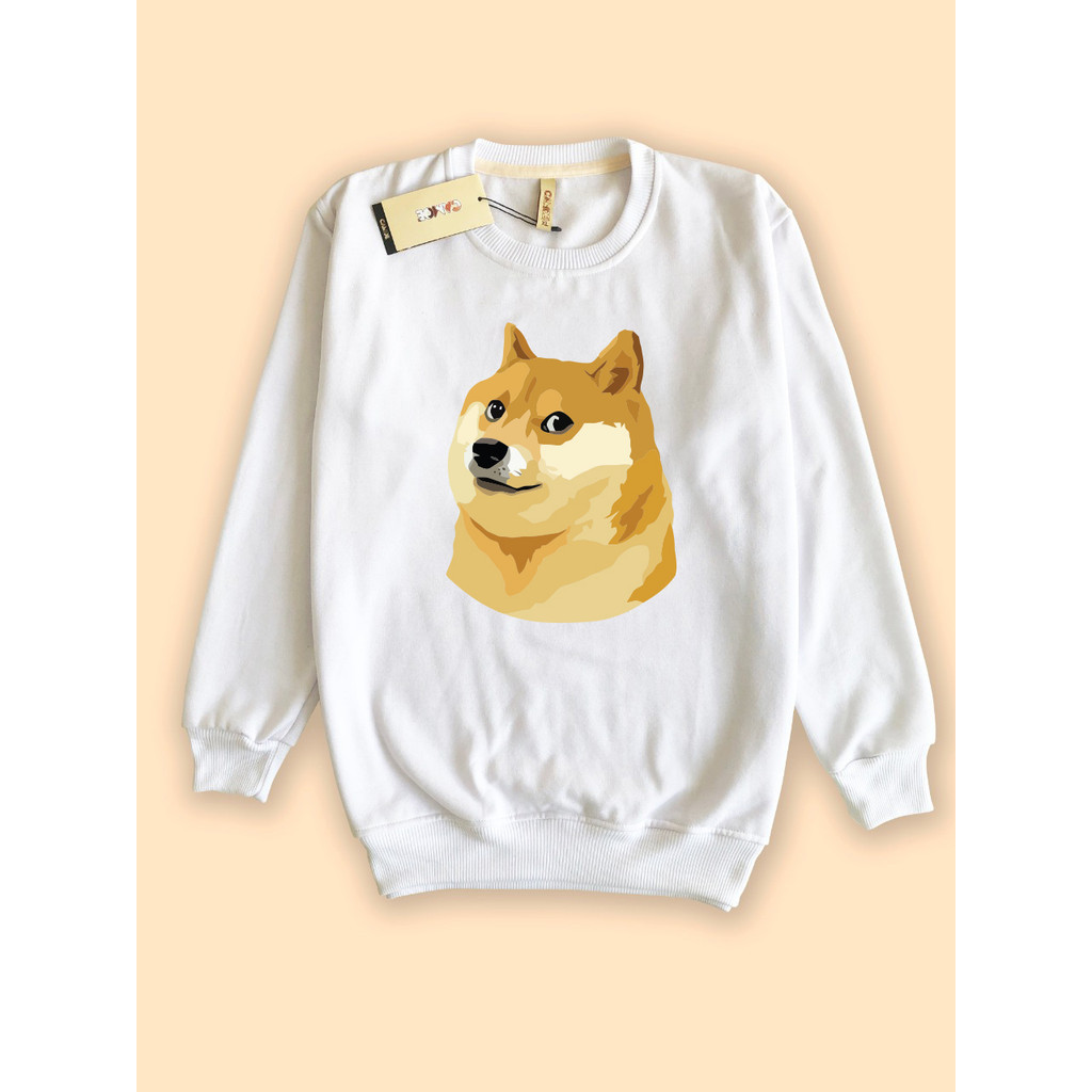 สเวตเตอร์ Crewneck CAMOE Crypto Meme Coin Doge Coin