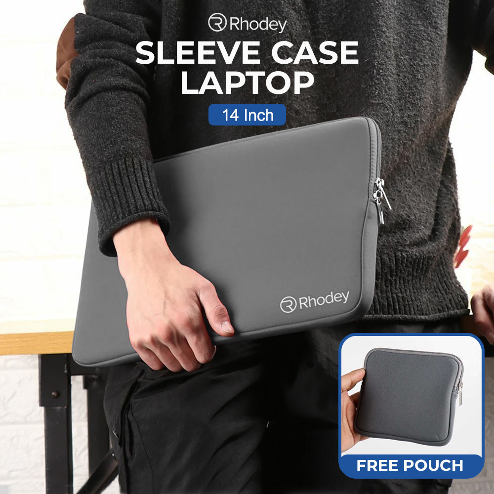 G1 Rhodey Sleeve Case Laptop Universal Protective Bag Neoprene พร้อมกระเป๋า 14 นิ้ว Ak03 สีเทา mac