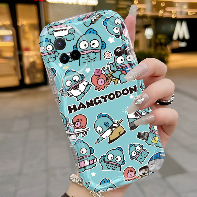 HP VIVO Y21 2021 Y21S Y21t Y21e Y21a Y33t Y33S T1x 4G Y21G กรณี Blue Sea Monster รูปแบบซิลิโคนอ่อนนุ