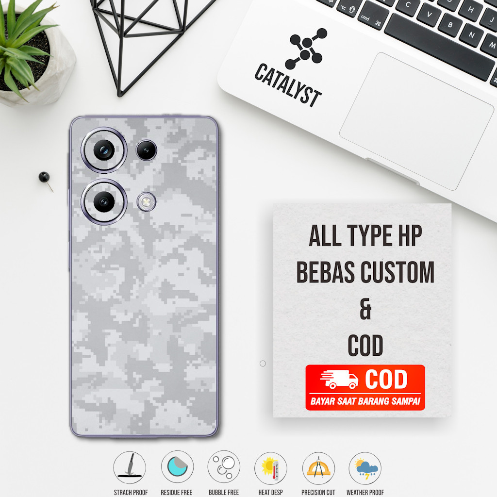 Garskin Skin Poco M6 pro 4G fullbody - ซื้อ 1 แถม 2 - Camo รหัส U093