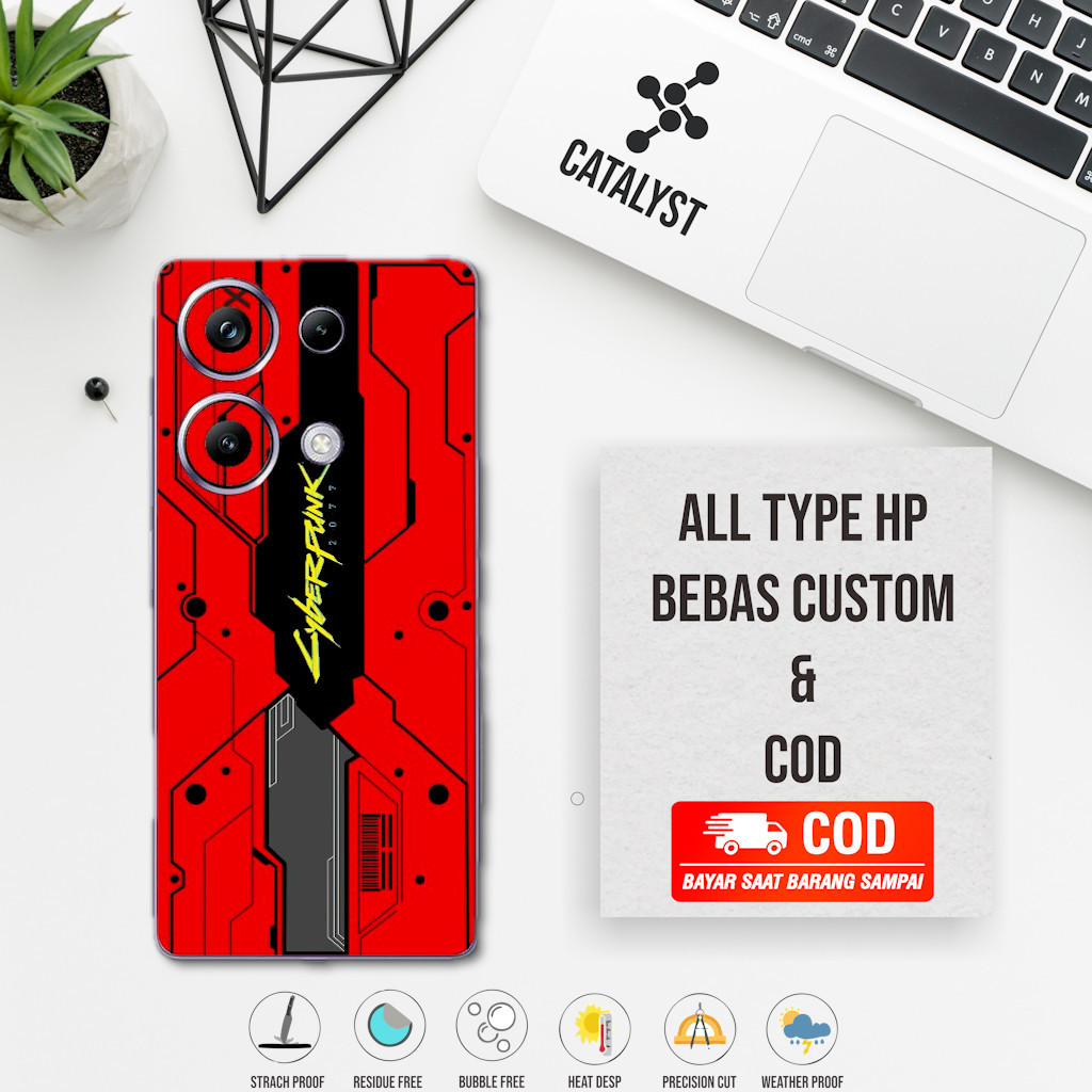 Garskin Skin Poco M6 pro 4G fullbody - ซื้อ 1 แถม 2 - cyberpunk รหัส C4GZ
