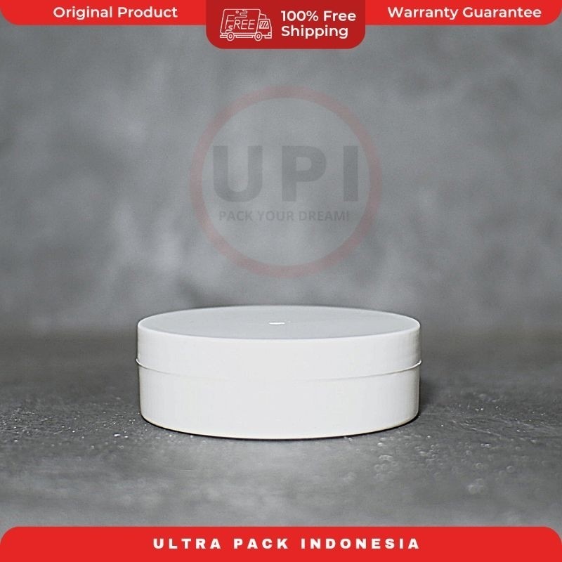 100GRAM WHITE FLAT PP SCRUB พลาสติกแพ็คหม้อ [BODY BUTTER SCRUB JAR PACKAGING]