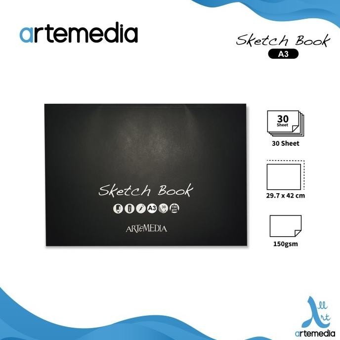 สมุดสเก็ตช์ภาพ Artemedia A3 / 150แกรม 30 แผ่น
