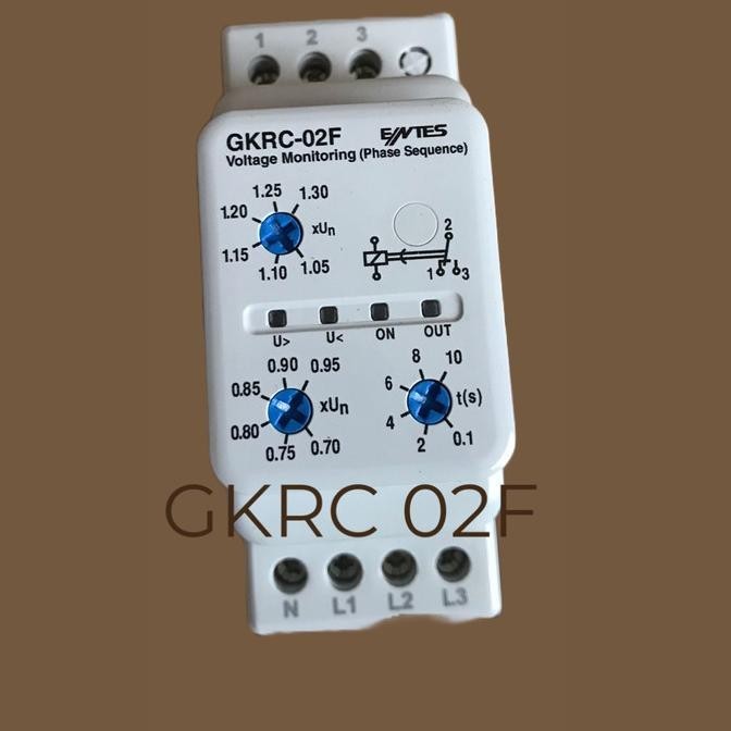 รีเลย์ภายใต้แรงดันไฟฟ้าเกิน Gkrc 02F Entes สําหรับ
