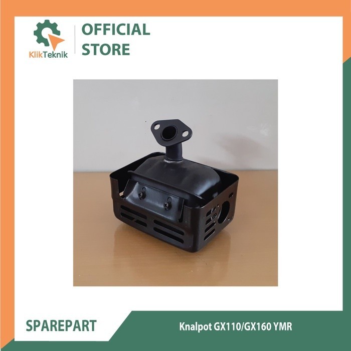 ท่อไอเสีย/ท่อไอเสีย GX120/GX160 สีดํา YMR