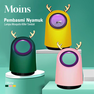 Pembunuh Nyamuk Kejut Listrik Alat Pembasmi Nyamuk Tanduk  Mosquito Trap LED UV USB Pembasmi Nyamuk