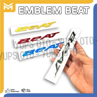 สติกเกอร์โลโก้ อะคริลิค 3d ด้านซ้าย ขวา สําหรับ HONDA BEAT 2008-2023 PGM BEAT ESP BEAT POP BEAT STREET BEAT ESAF BEAT FI DELUXE 2020 2021 2022 สีของเกรด A