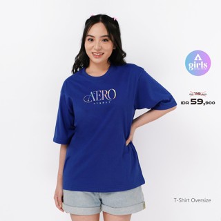 ใหม่!!! เสื้อยืด โอเวอร์ไซซ์ Calandra Royal Blue Kaos 1C000