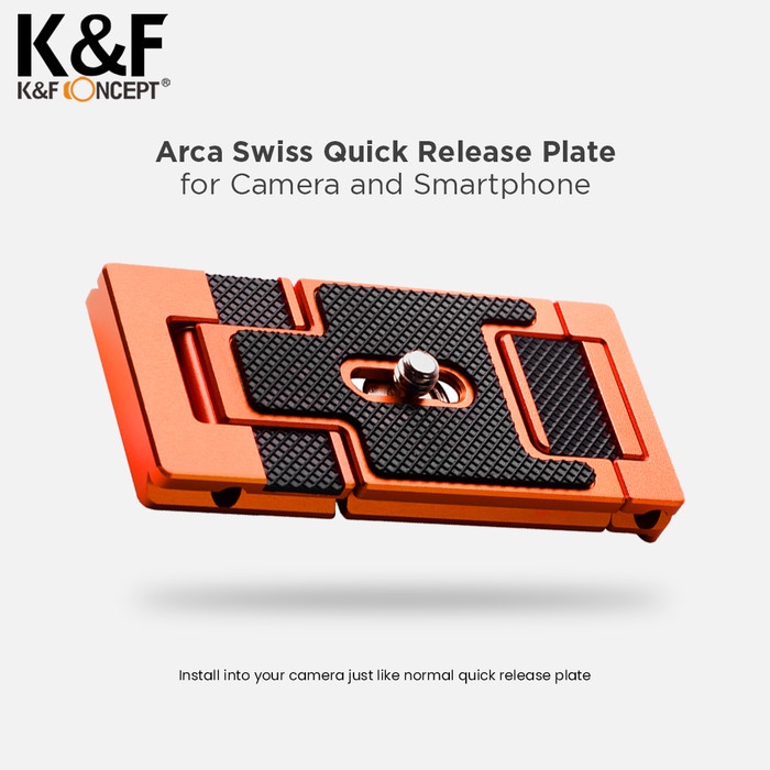 แผ่นปลดเร็ว Knf Concept Arca Swiss สําหรับกล้องและสมาร์ทโฟน