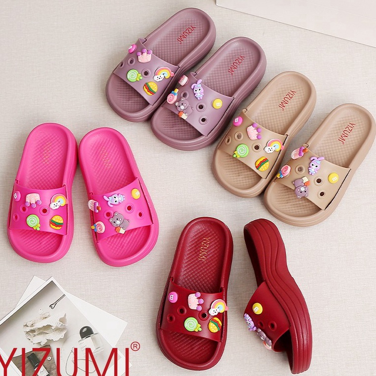ราคาพิเศษ รองเท้าแตะเด็ก Fuji สําหรับผู้หญิง l รองเท้าแตะผู้หญิง Slop | รองเท้าแตะผู้หญิง Fuji Yizum