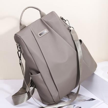 [ BKS ] ATLAS TA077G3 กระเป๋าเป้สะพายหลังกันน้ําของผู้หญิงนําเข้า COLLEGE FASHION GREY GEMBLOK SCHOO