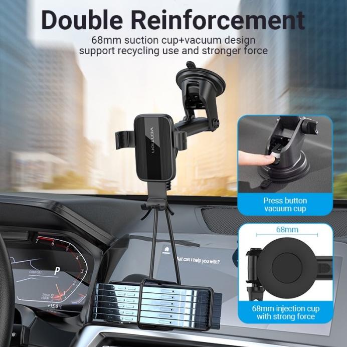 GANTUNGAN สําหรับ Vention ที่วางโทรศัพท์ในรถยนต์พร้อมที่วางโทรศัพท์ในรถยนต์ Kco แบบดูดบันทึก