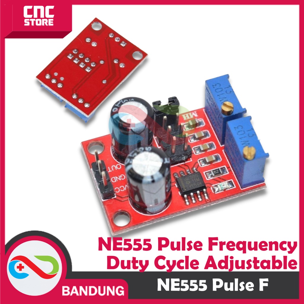 NE555 PULSE GENERATOR FREQUENCY DUTY CYCLE PWM SQUARE TIMER โมดูล