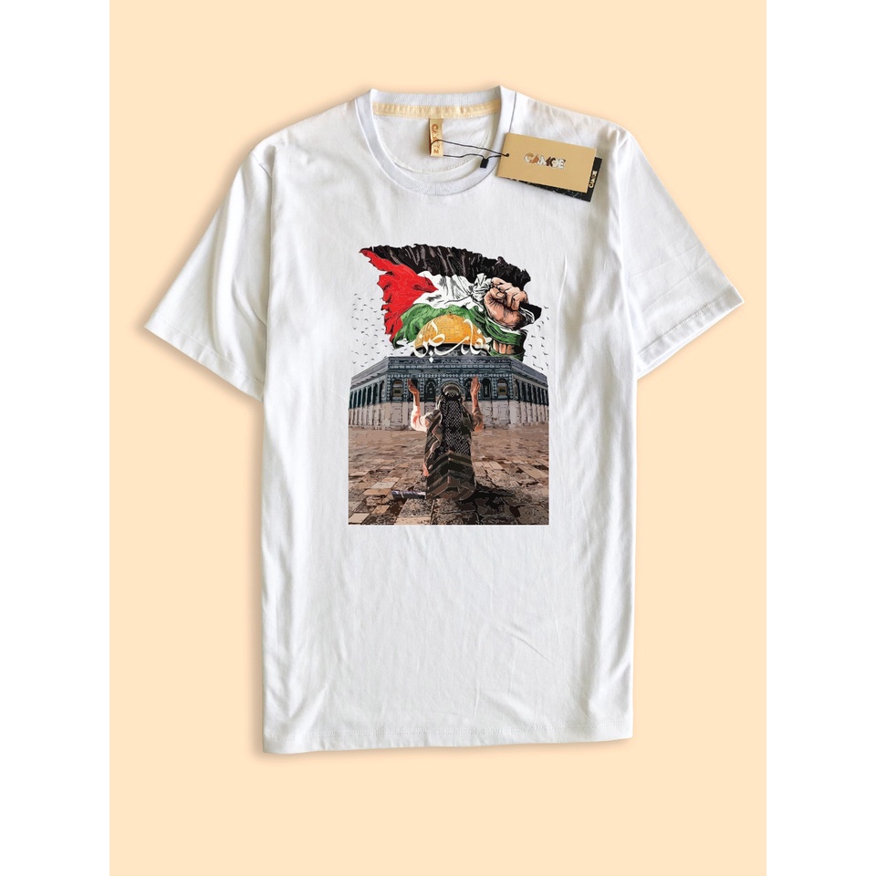 เสื้อยืด Dome of the rock Palestine Palestine Flag