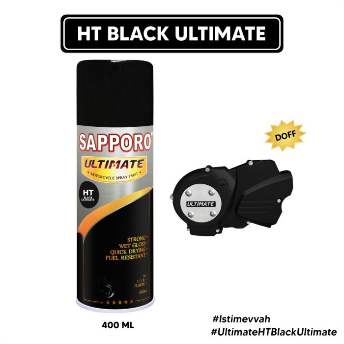 HI TEMP BLACK SAPPORO ULTIMATE / สีต้านทานความร้อน / SAPPORO ULTIMATE