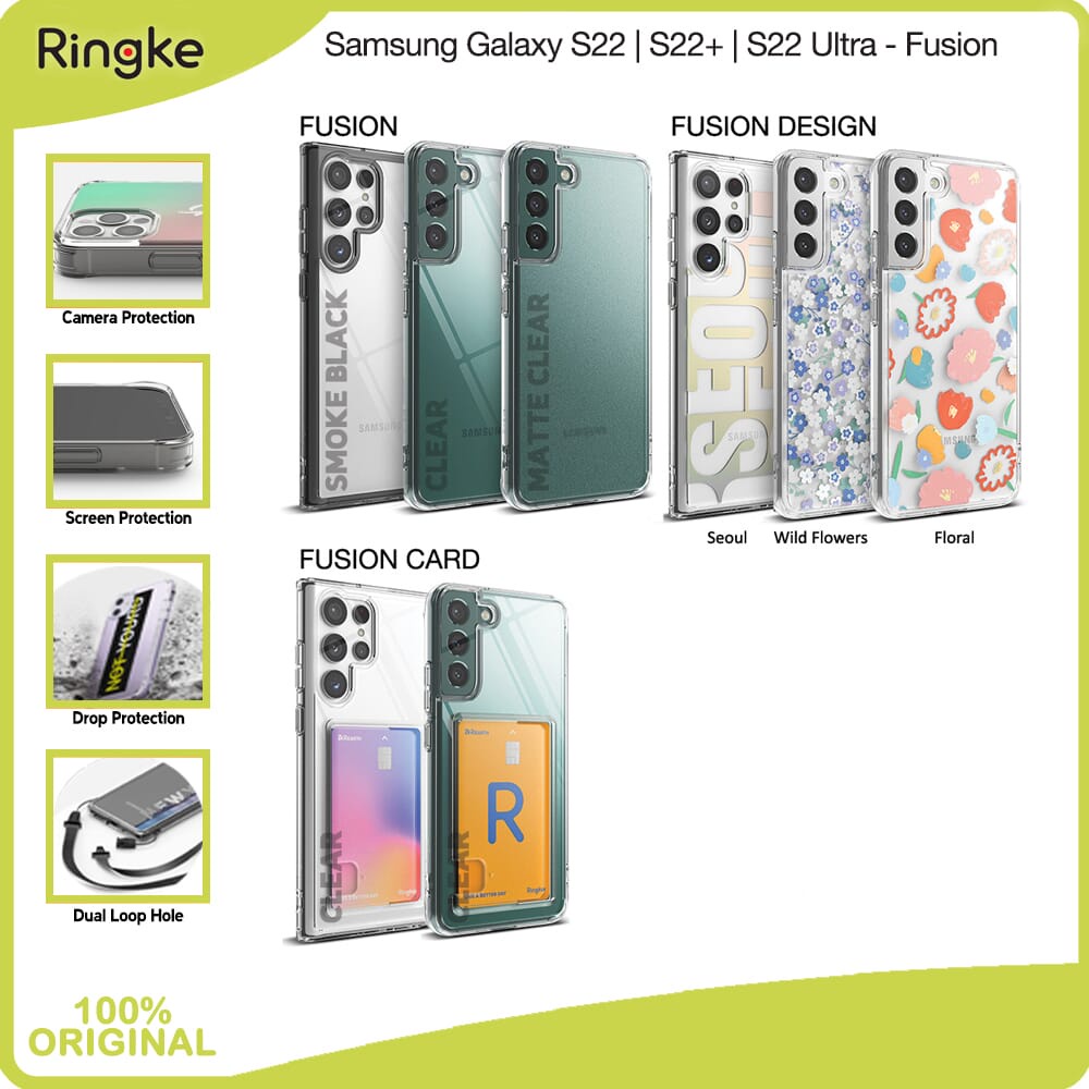 Ringke Galaxy S22 Ultra S22 Plus S22 Fusion Armor กันกระแทกแบบบาง