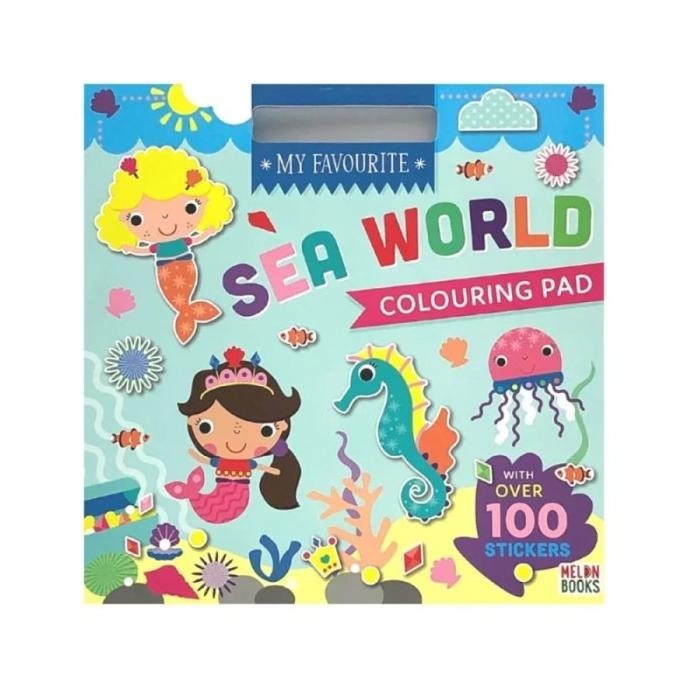 แผ่นรองระบายสีสุดโปรดของฉัน SeaWorld Melon Books