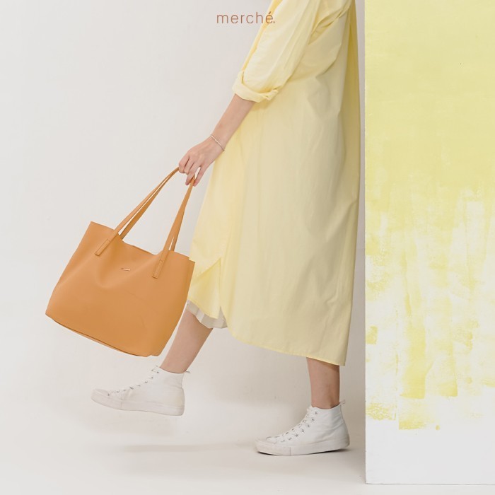 Merche Womens Large Tote Bag Ashley - Mango ล่าสุดอินเทรนด์ 2024 นําเข้า D7B3
