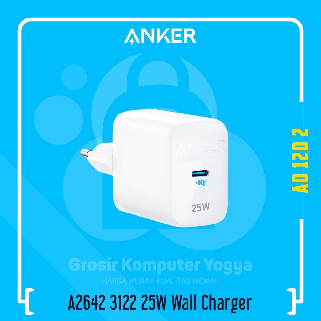 Anker A2642 312 25W PowerIQ 3.0 USB Type-C Wall Charger